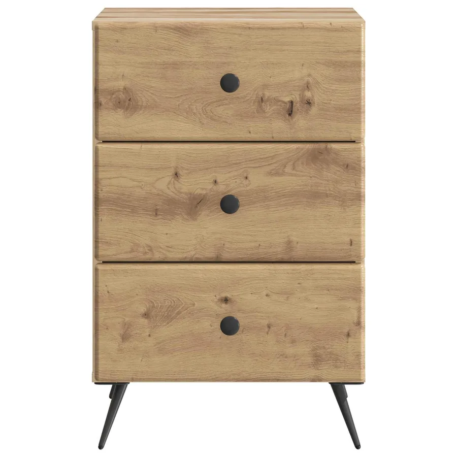 Cabinet de chevet Chêne artisanal 43 x 41 x 66,5 cm - 5