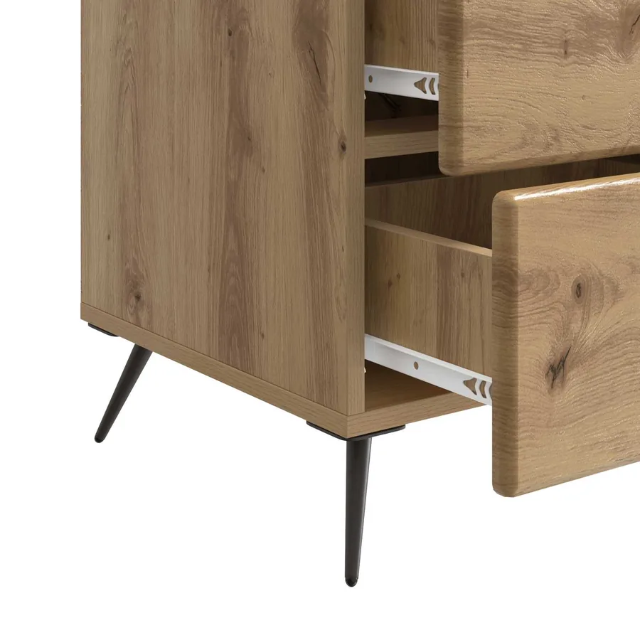 Cabinet de chevet Chêne artisanal 43 x 41 x 66,5 cm - 9
