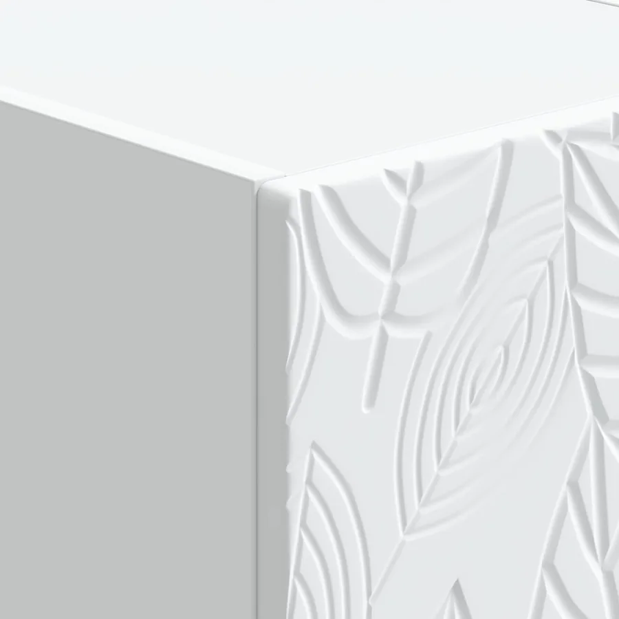 Table d'appoint murale Blanc 87,5 x 34,5 x 17 cm - 7