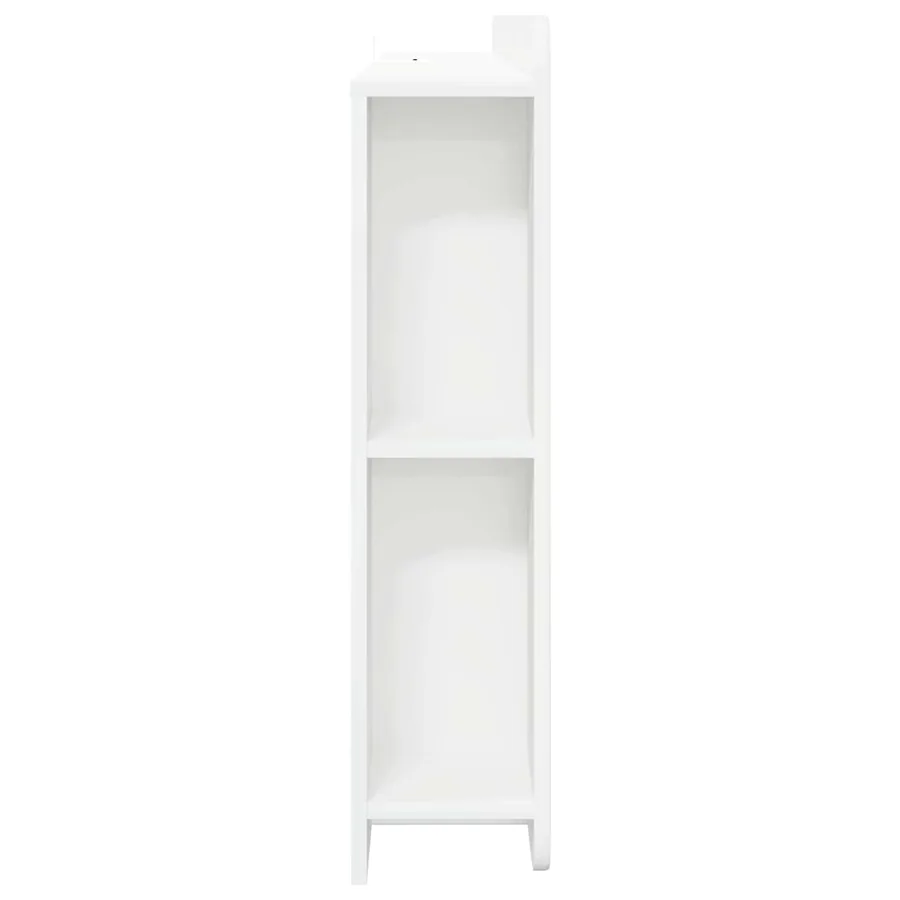 Cabinet de Tête de Lit Blanc brillant Bois d'ingénierie - 6