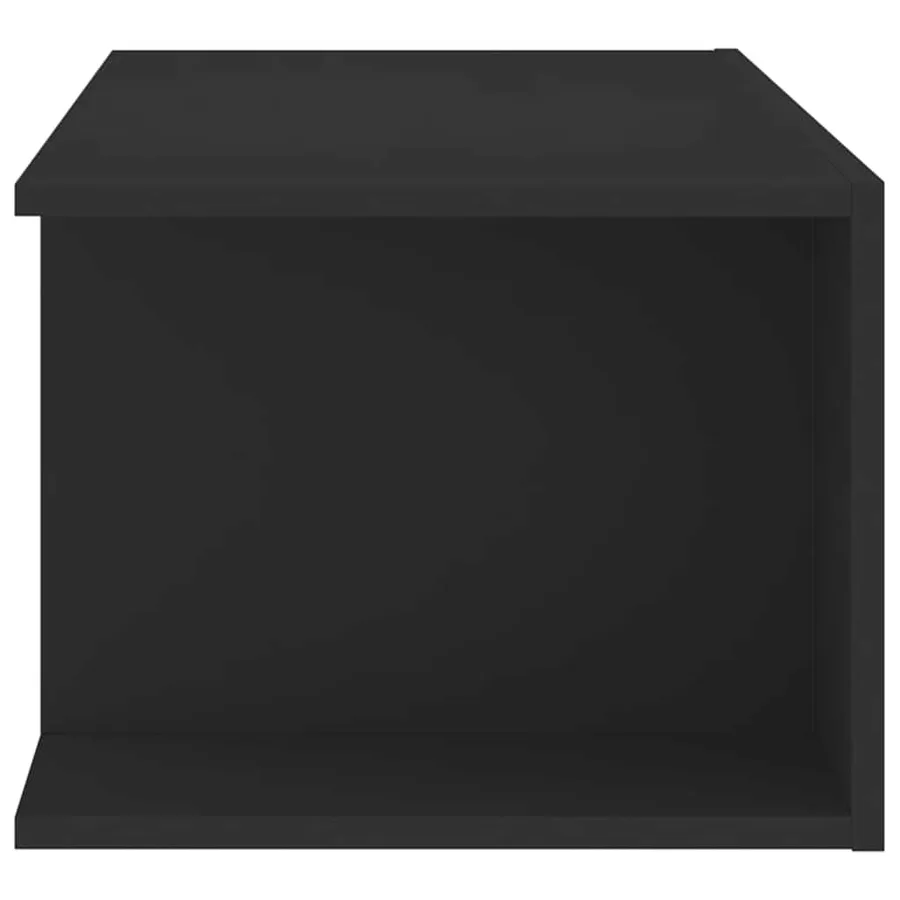 Meuble TV avec lumières LED Noir 90x39x30 cm - 6