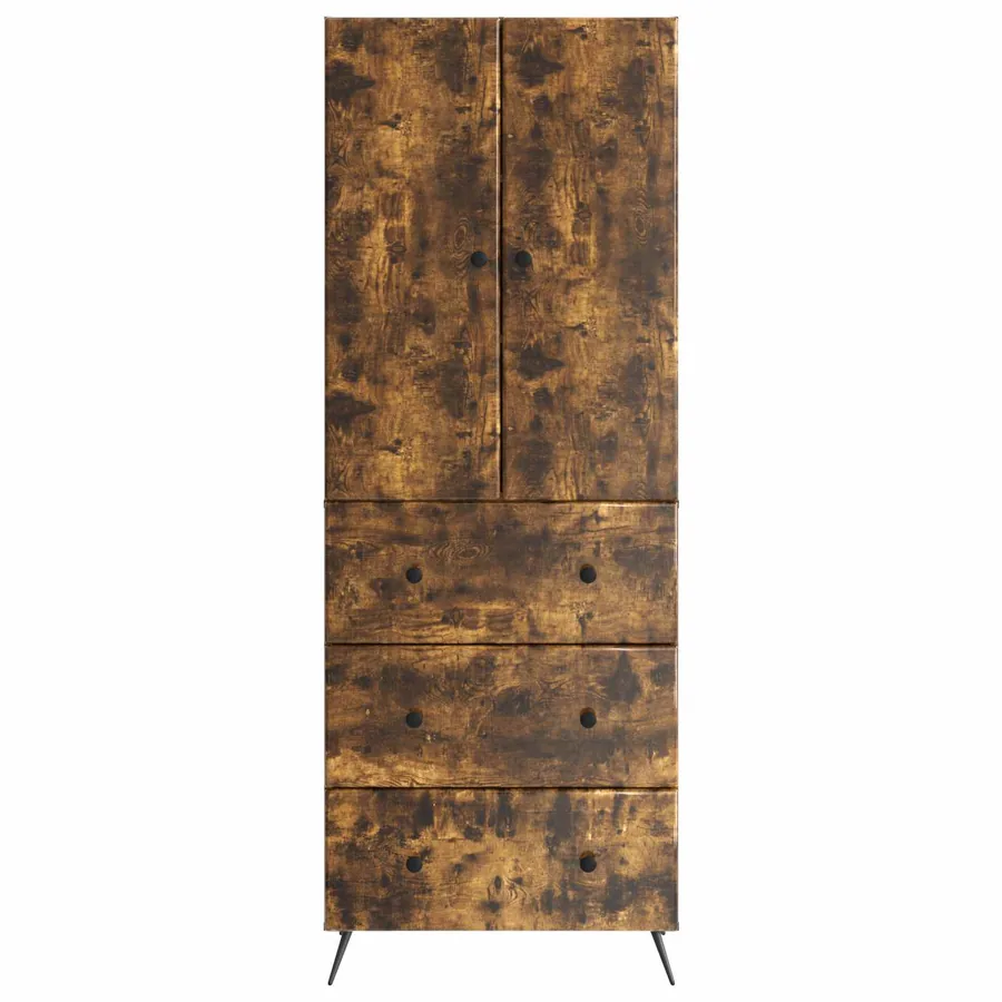 Ensemble de Meubles 2 pcs Chêne fumé 66 x 34,5 x 90 cm - 5