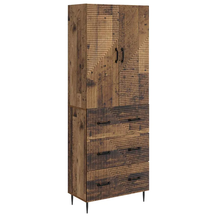Ensemble de Meubles 2 pcs Bois ancien 66 x 34,5 x 90 cm - 2