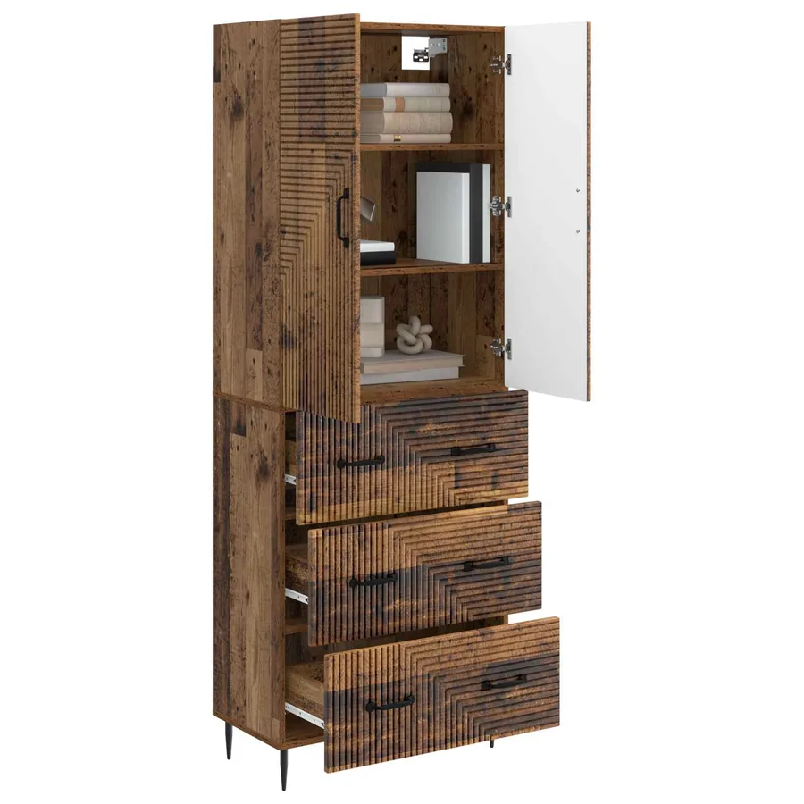 Ensemble de Meubles 2 pcs Bois ancien 66 x 34,5 x 90 cm - 3