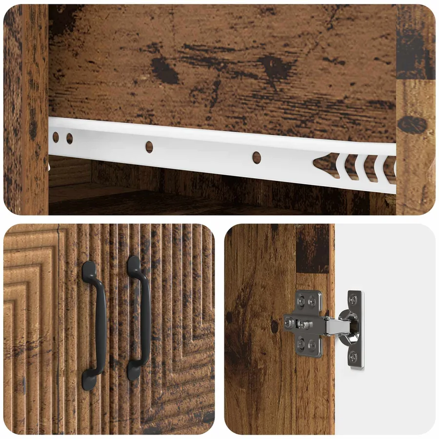 Ensemble de Meubles 2 pcs Bois ancien 66 x 34,5 x 90 cm - 8