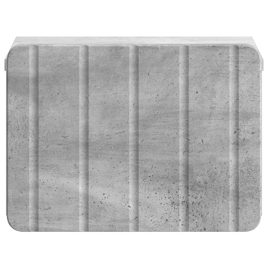 Cabinet de chevet mural 2 pcs Gris béton 33 x 34,5 x 24 cm - 7