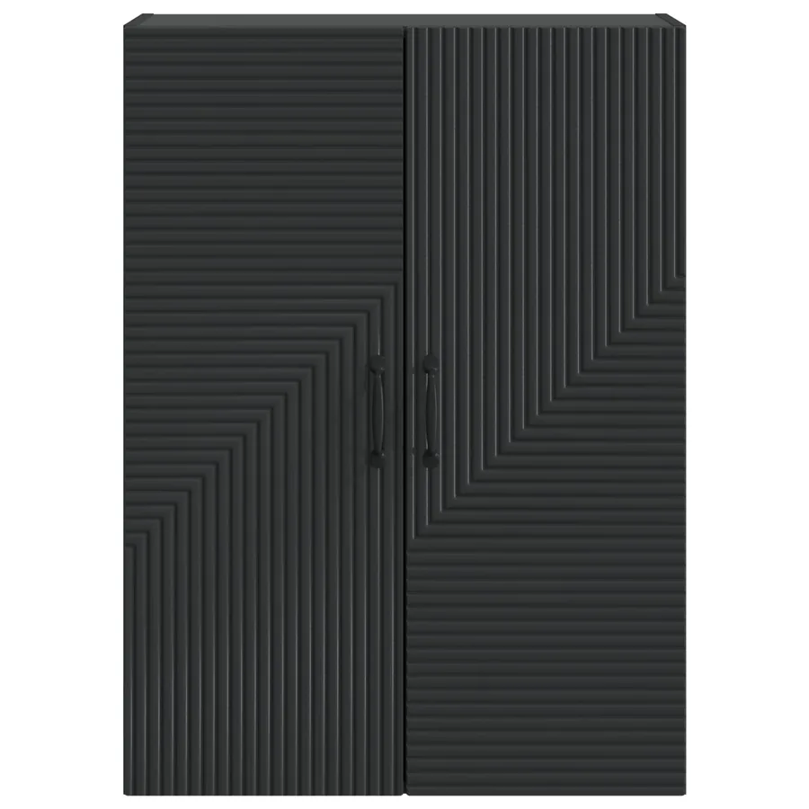 Armoire Murale Noir 66 x 34,5 x 90 cm Bois d'ingénierie - 4