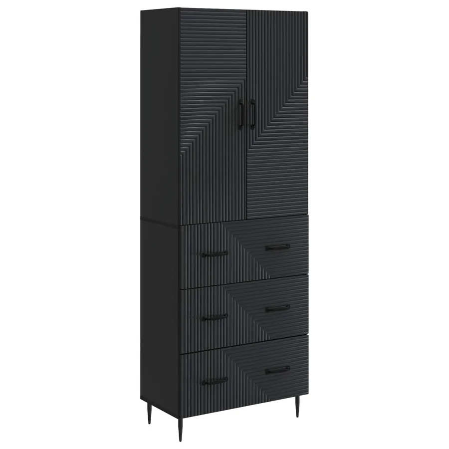 Ensemble de Meubles 2 pcs Noir 66 x 34,5 x 90 cm - 2