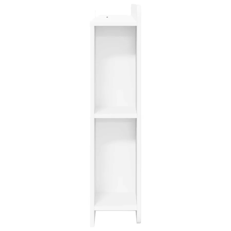 Cabinet de Tête de Lit avec stockage Blanc Bois d'ingénierie - 6
