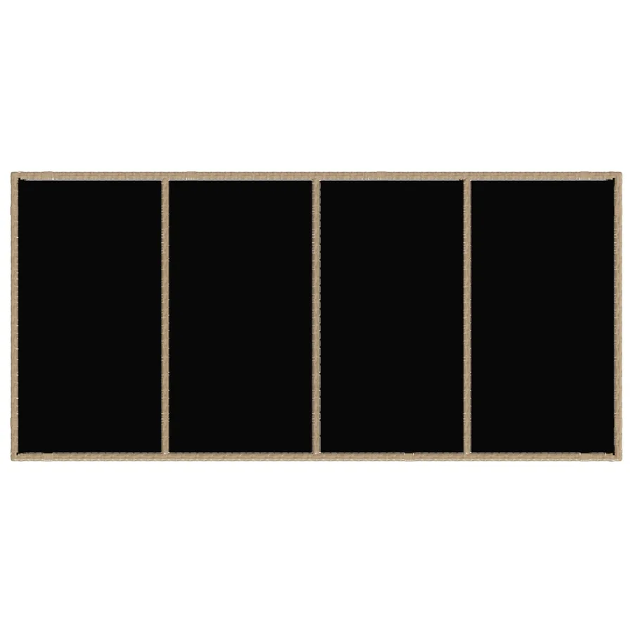 Ensemble de repas extérieur 7 pcs Beige et blanc crème - 6