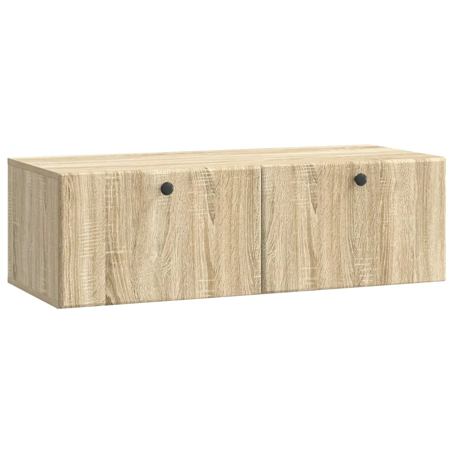 Meuble TV mural 98 x 41 x 30 cm Chêne Sonoma Bois d'ingénierie - 2