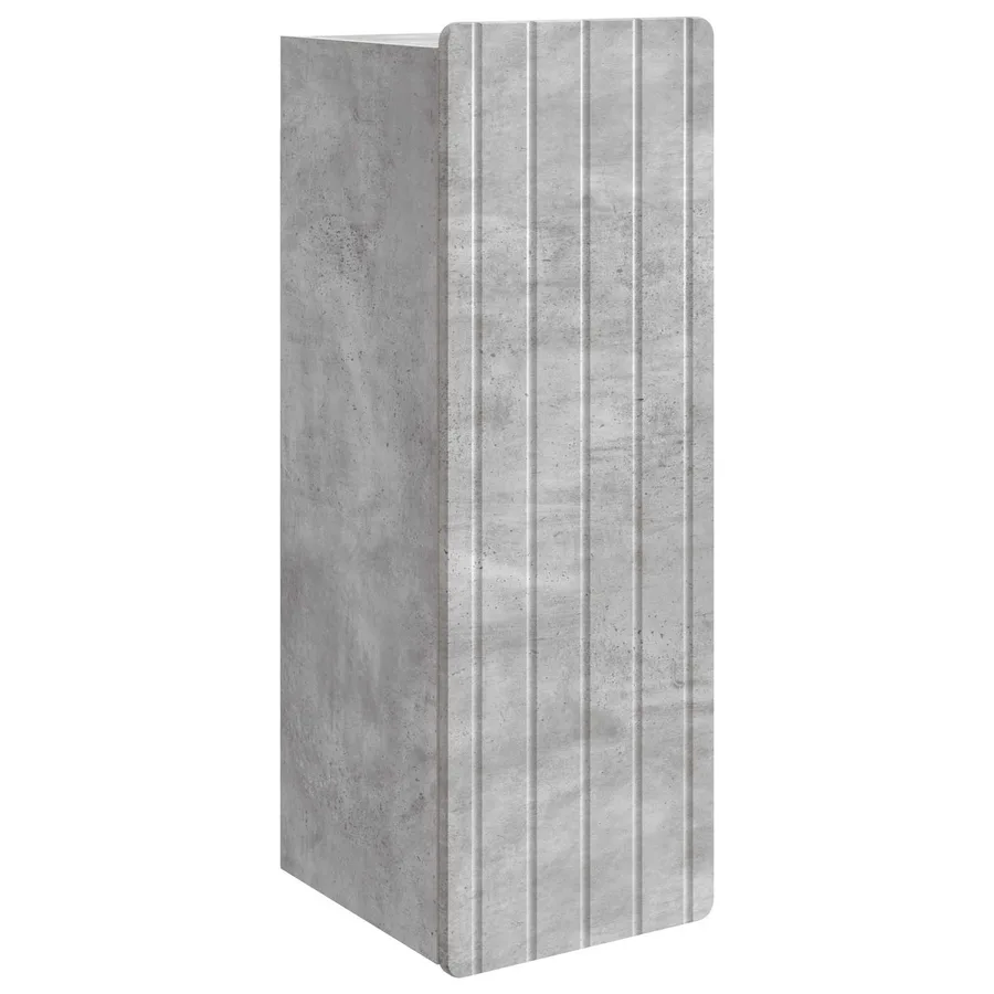 Armoire Murale Gris béton 33 x 34,5 x 94 cm Bois d'ingénierie - 2