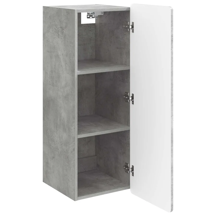 Armoire Murale Gris béton 33 x 34,5 x 94 cm Bois d'ingénierie - 3