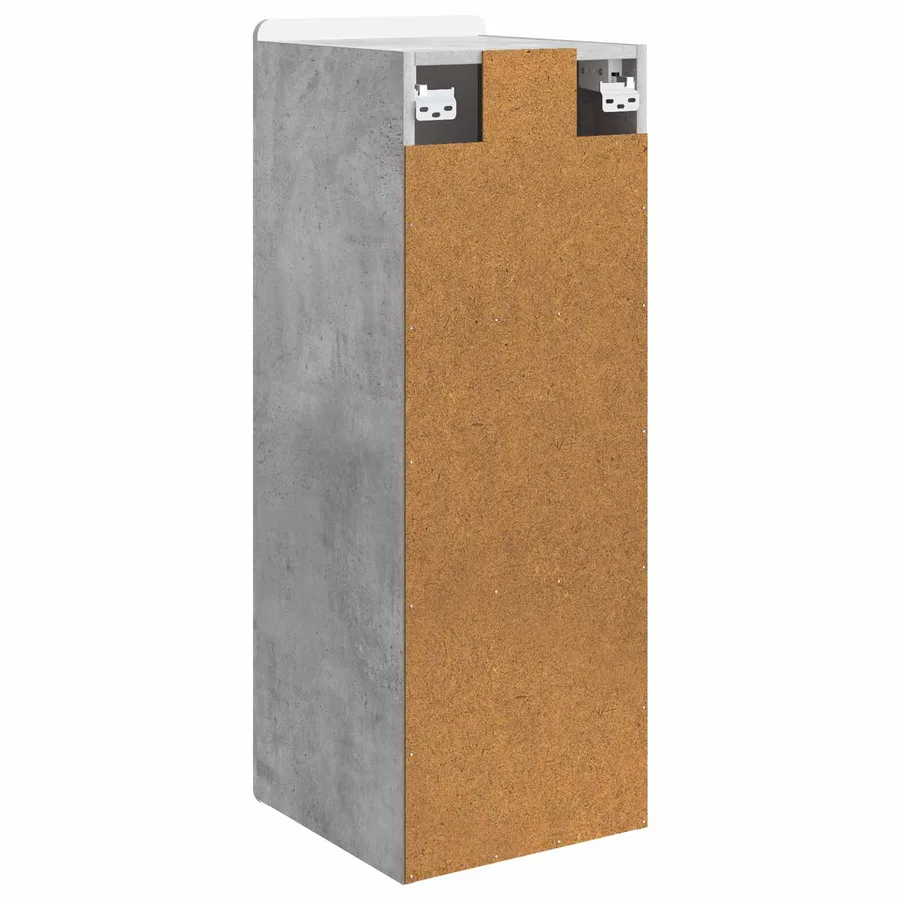 Armoire Murale Gris béton 33 x 34,5 x 94 cm Bois d'ingénierie - 6