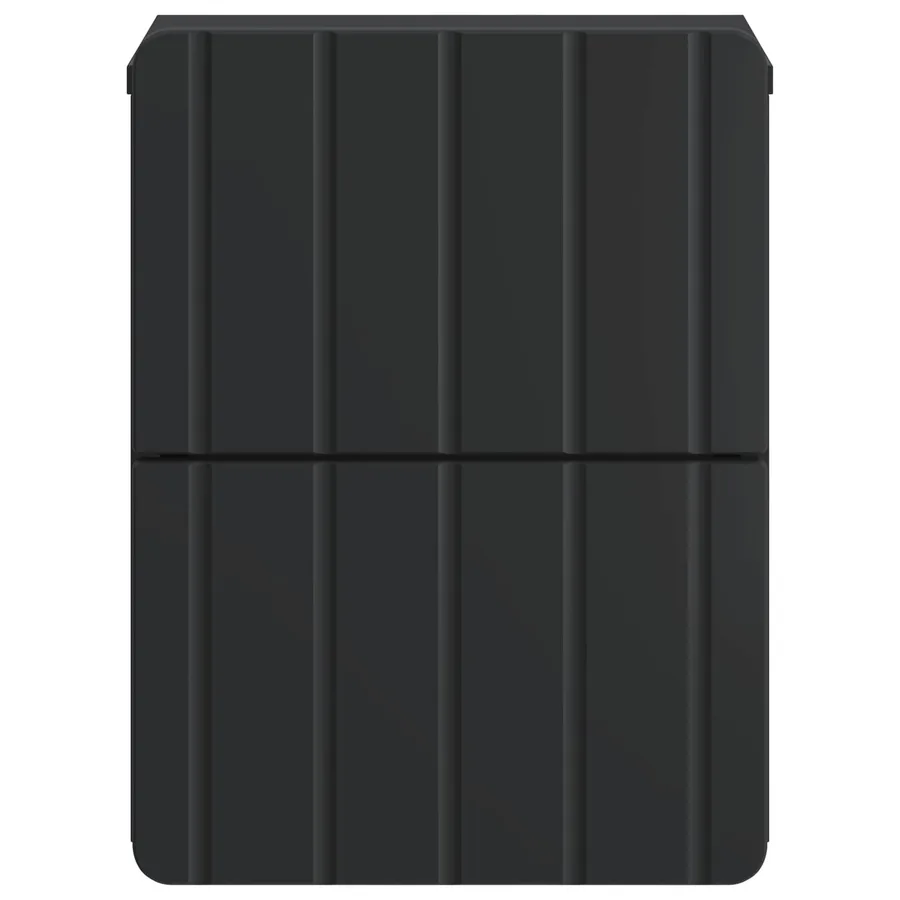 Cabinet de chevet mural avec tiroir Noir 33 x 34,5 x 43 cm - 5
