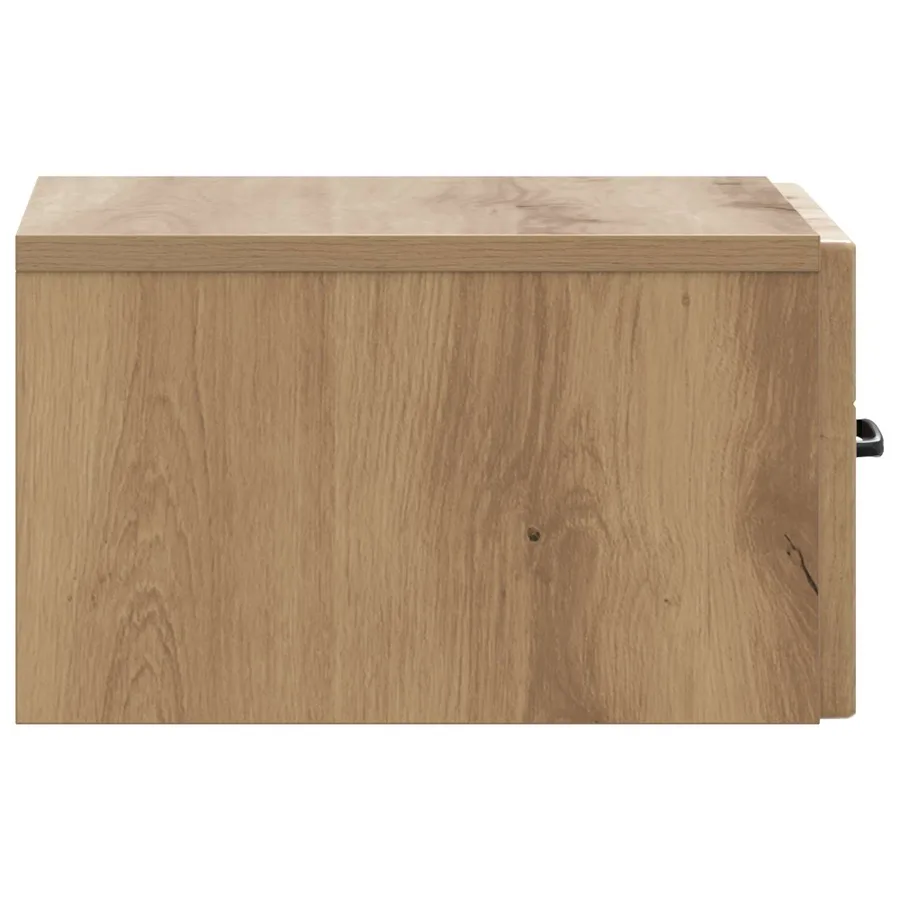 Cabinet de chevet mural Chêne artisanal 34,5 x 33 x 20 cm - 6