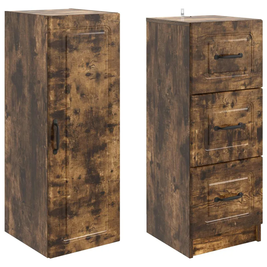 Ensemble de Meubles 2 pcs Chêne fumé 33 x 34,5 x 87 cm - 4