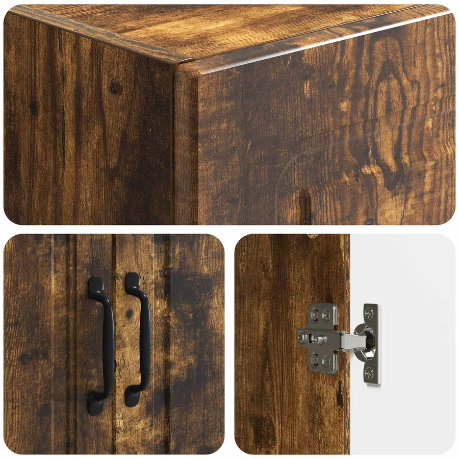 Ensemble de Meubles 2 pcs Chêne fumé 33 x 34,5 x 87 cm - 8