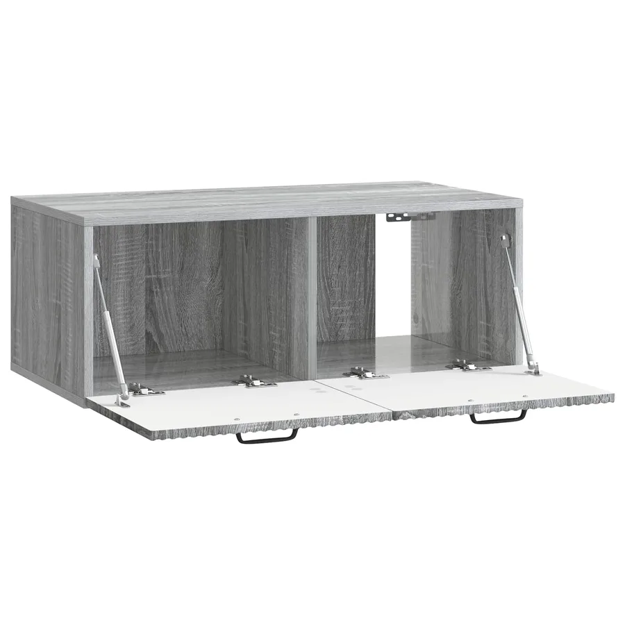 Meuble TV mural Sonoma gris 78,5 x 41 x 30 cm Bois d'ingénierie - 5