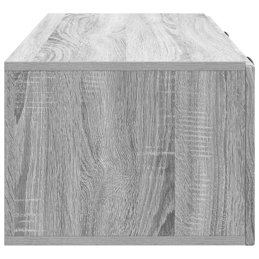 Meuble TV mural Sonoma gris 78,5 x 41 x 30 cm Bois d'ingénierie - 7