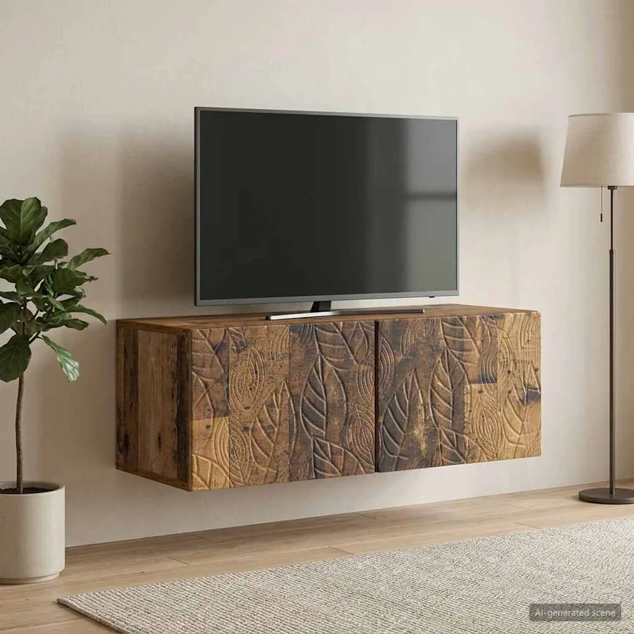 Meuble TV mural 78,5 x 41 x 30 cm Bois ancien Bois d'ingénierie