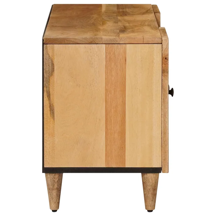 Meuble TV Naturel 105 x 33,5 x 46 cm Bois de mangue massif - 4