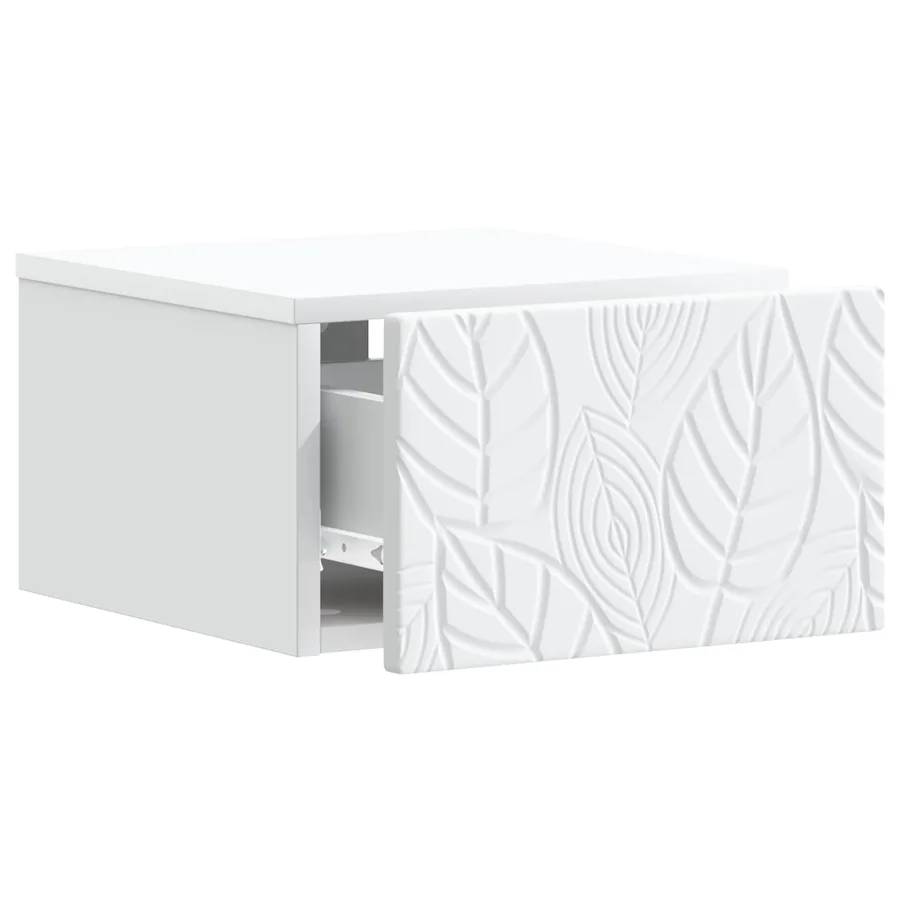 Cabinet de chevet mural 2 pcs Blanc 49 x 34,5 x 20 cm - 5