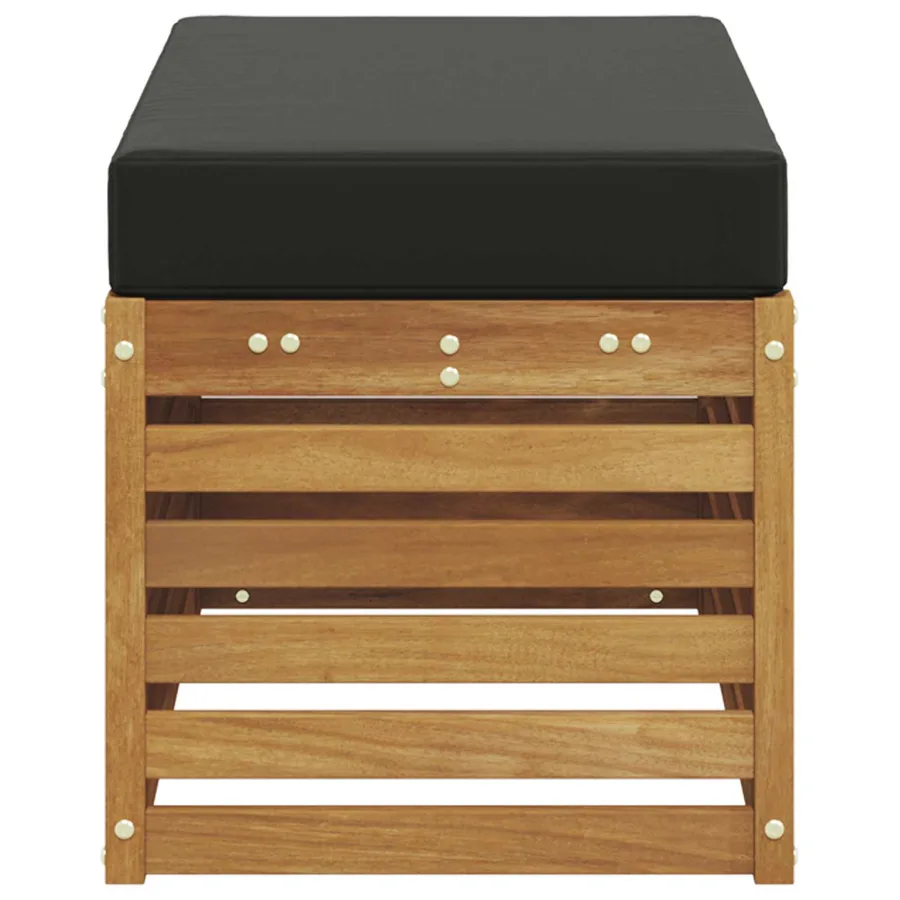 Banc de Jardin Bois d'Acacia Massif Naturel - 4