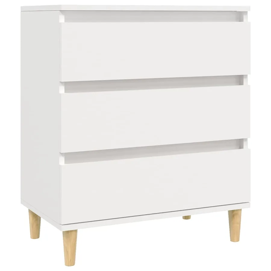 Buffet Blanc 60x35x70 cm Bois d'ingénierie - 2