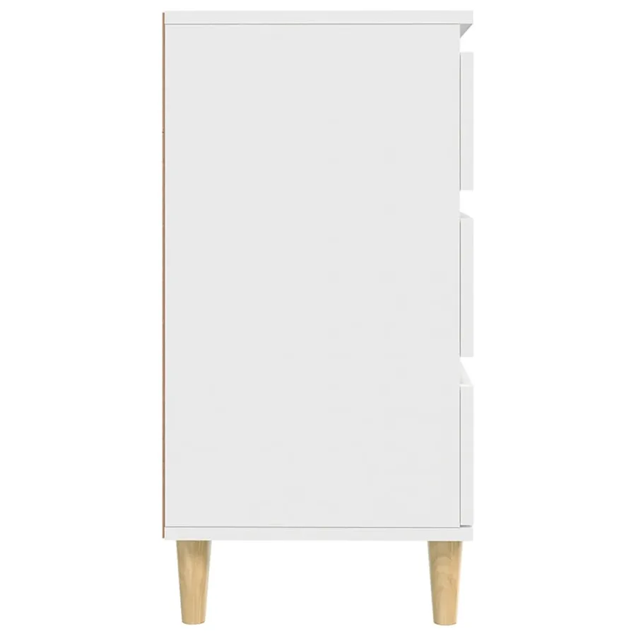 Buffet Blanc 60x35x70 cm Bois d'ingénierie - 8