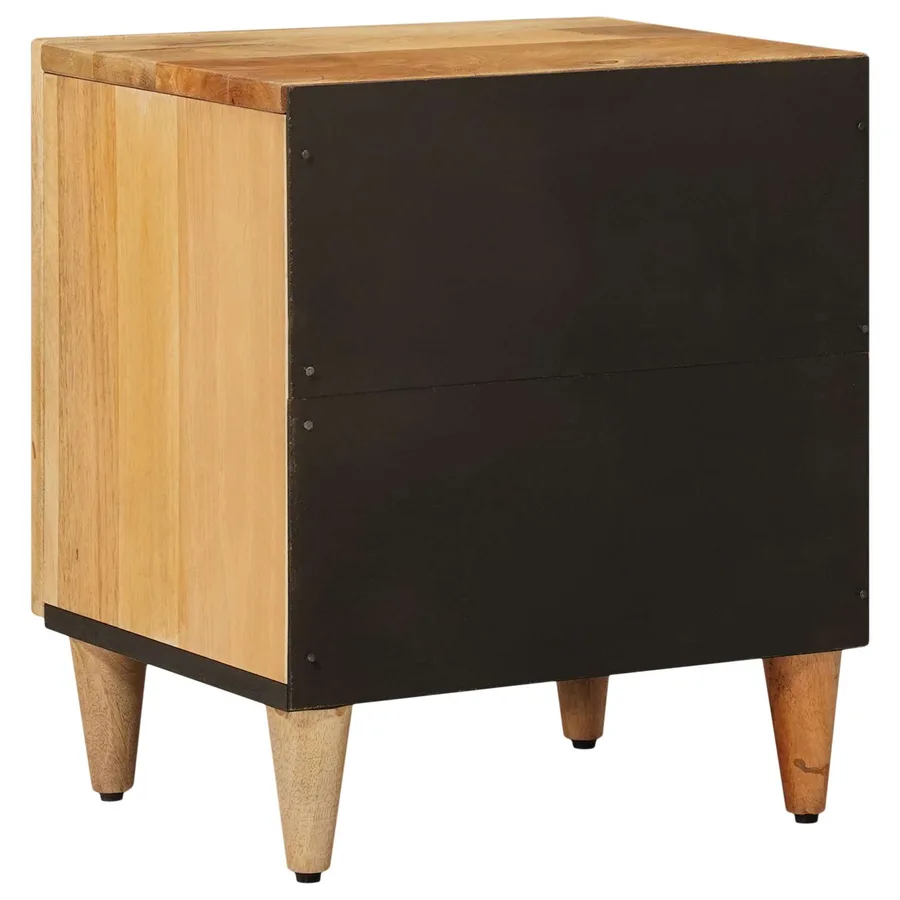 Cabinet de chevet 2 pcs Naturel 40 x 33 x 46 cm - 5