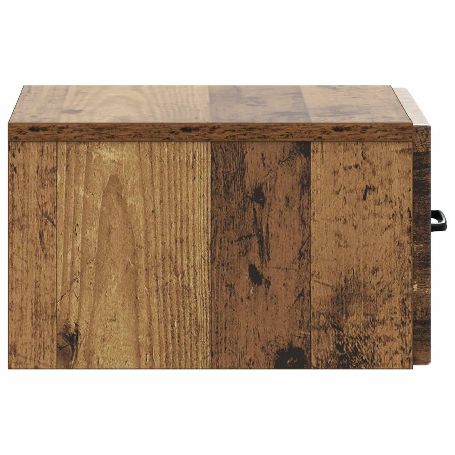Cabinet de chevet mural Bois ancien 34,5 x 33 x 20 cm - 6