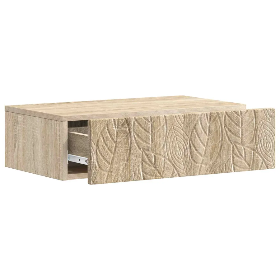 Table d'appoint murale Chêne Sonoma 87,5 x 34,5 x 17 cm - 3