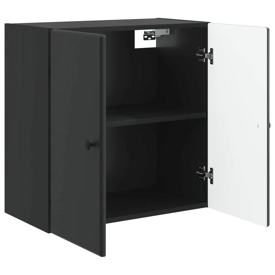 Armoire Murale Noir 59 x 31 x 60 cm Bois d'ingénierie - 3