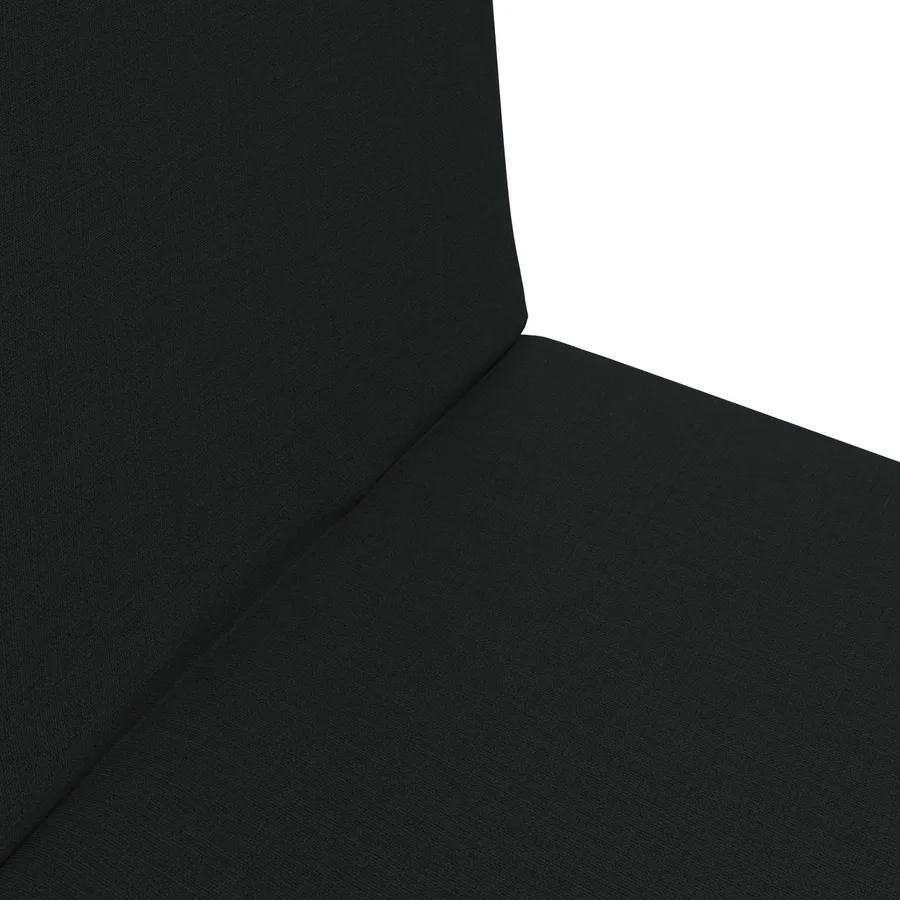 Fauteuil de sol ajustable Noir Tissu - 7