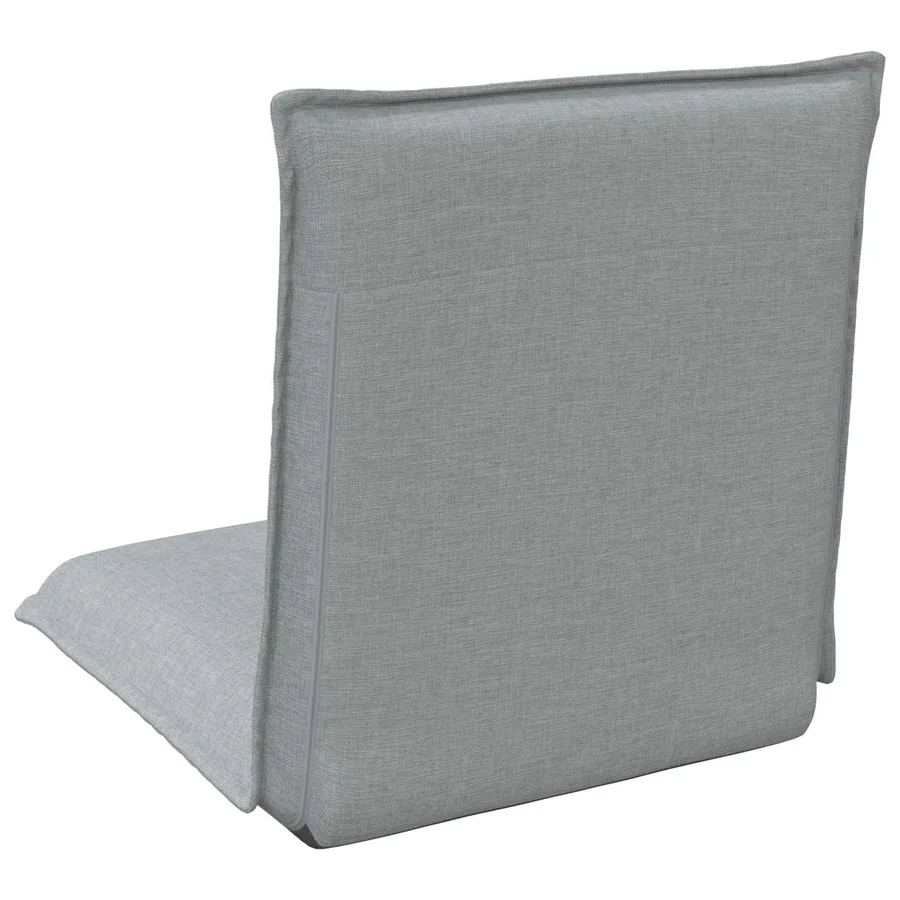 Fauteuil de sol ajustable Gris clair Tissu - 6
