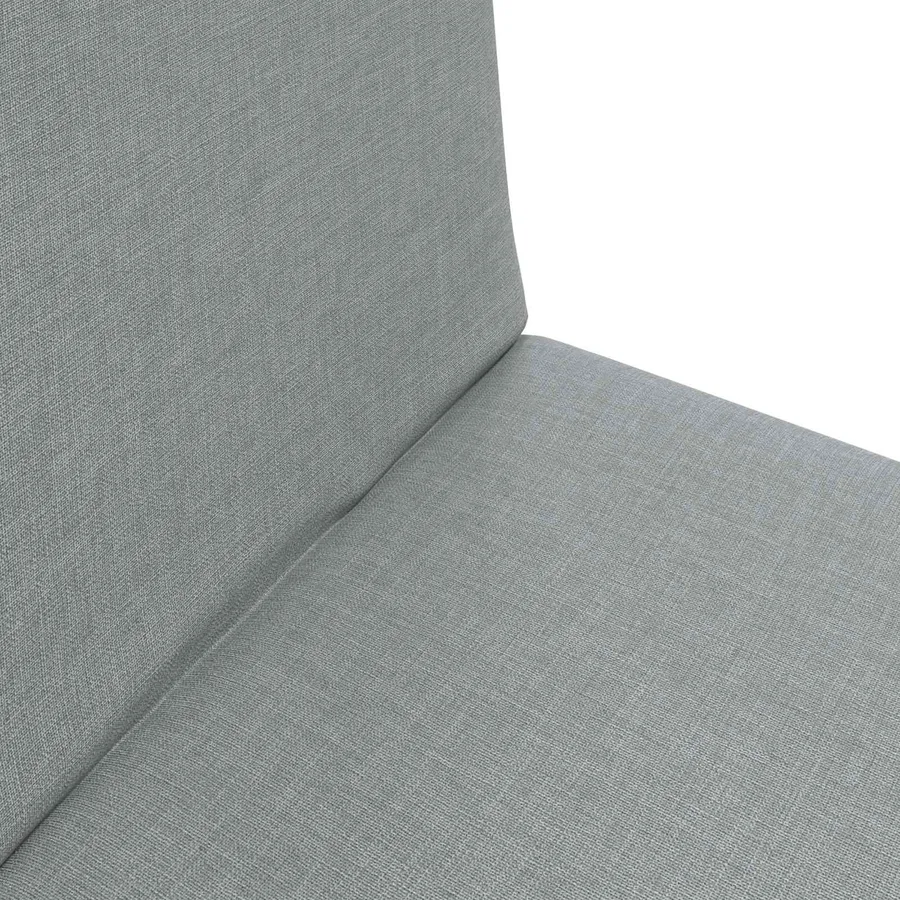 Fauteuil de sol ajustable Gris clair Tissu - 7