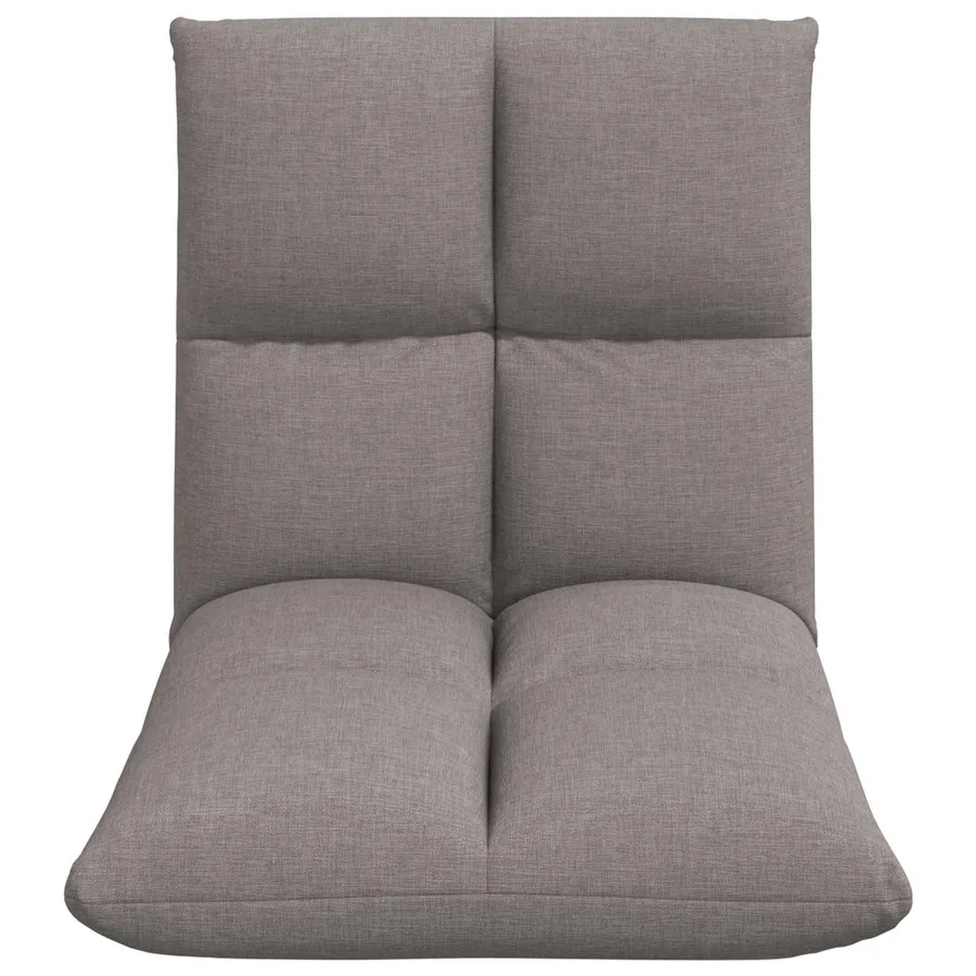 Fauteuil de sol ajustable Taupe Tissu - 4