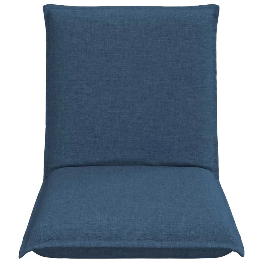 Fauteuil de sol ajustable Bleu Tissu - 4