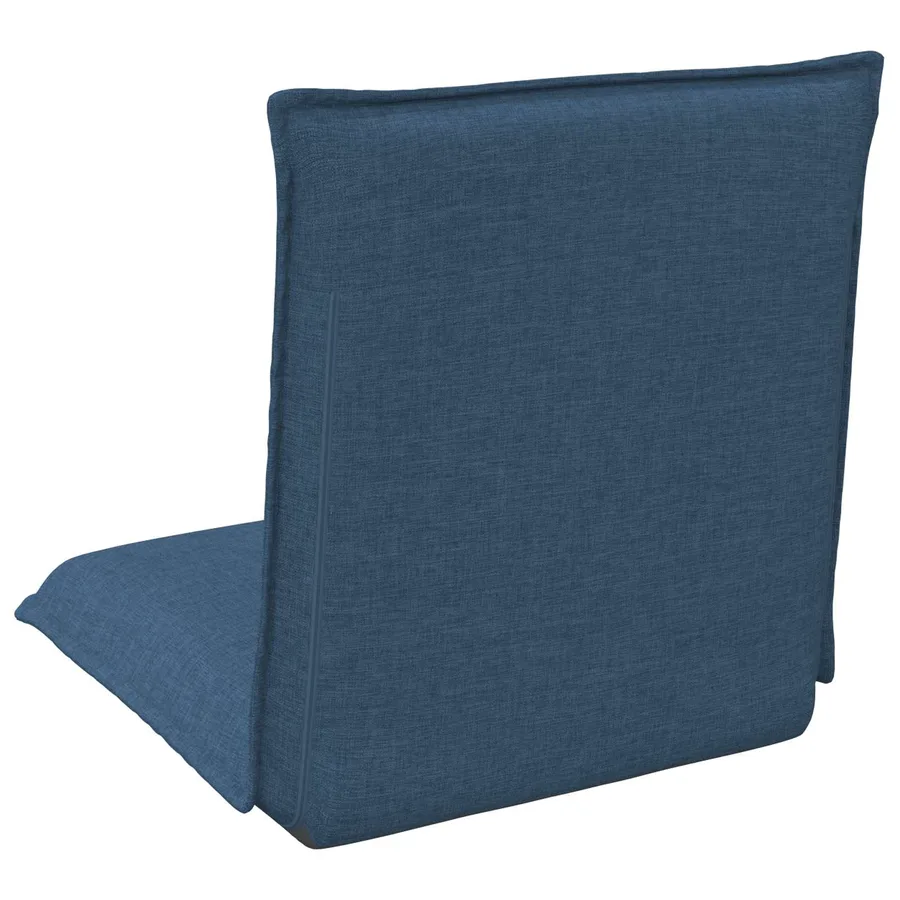 Fauteuil de sol ajustable Bleu Tissu - 6
