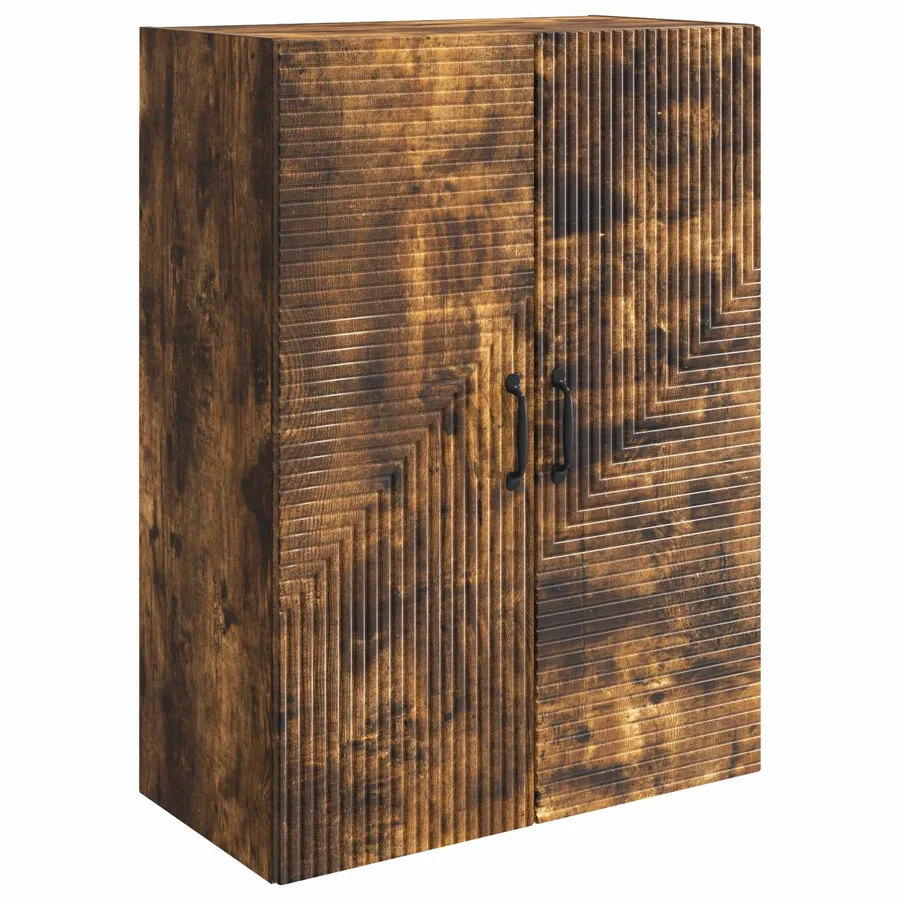 Armoire Murale Chêne fumé 66 x 34,5 x 90 cm Bois d'ingénierie - 2