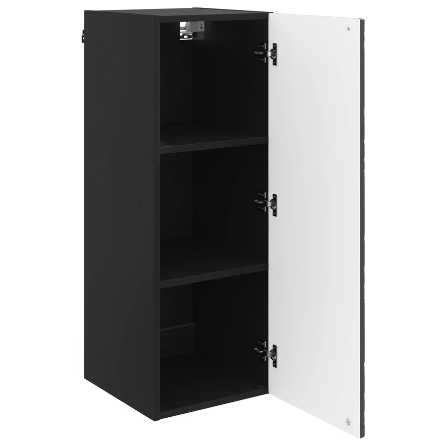 Armoire Murale Noir 33 x 34,5 x 90 cm Bois d'ingénierie - 3