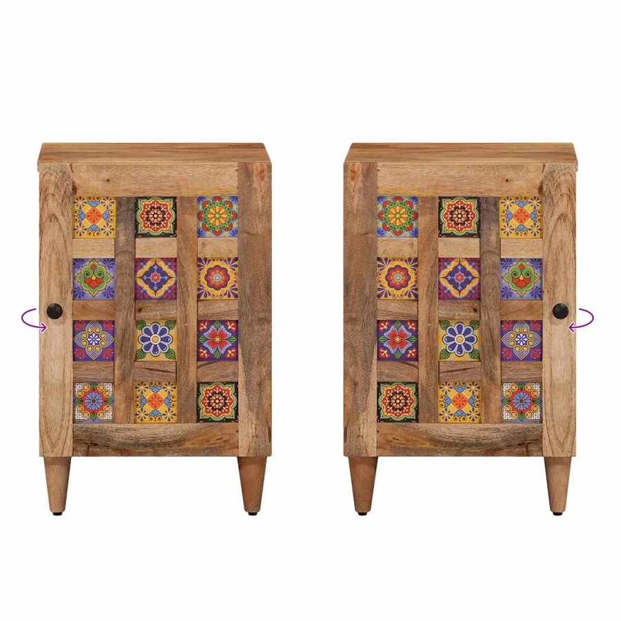 Armoire de salle de bain avec stockage Naturel 38 x 33 x 58 cm - 10