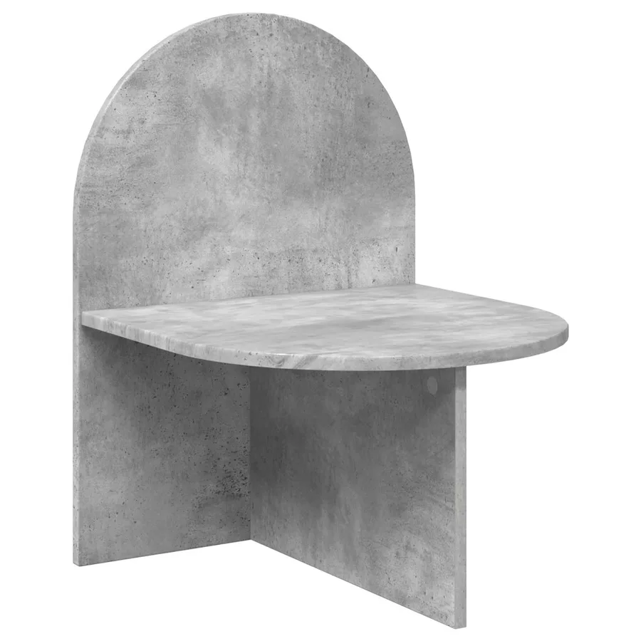 Table de chevet Gris béton 48 x 49 x 65 cm Bois d’ingénierie - 2