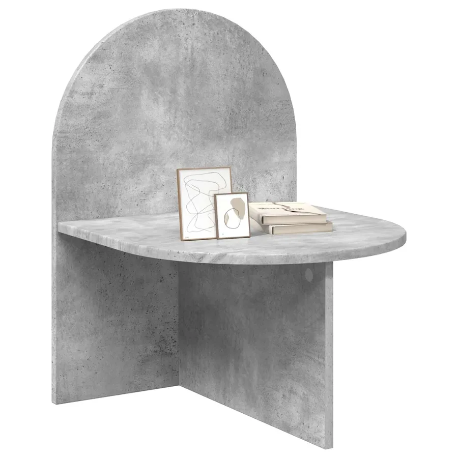 Table de chevet Gris béton 48 x 49 x 65 cm Bois d’ingénierie - 3