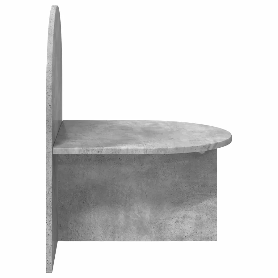 Table de chevet Gris béton 48 x 49 x 65 cm Bois d’ingénierie - 5