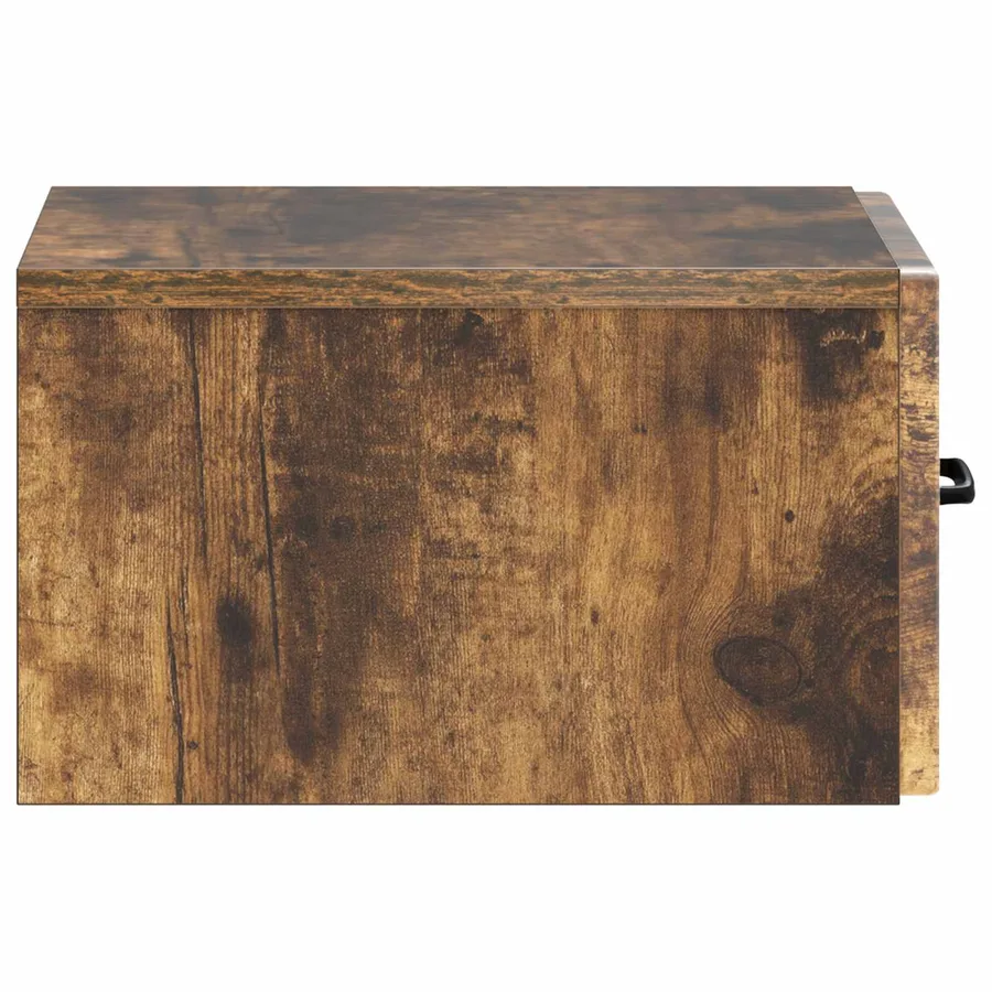 Cabinet de chevet mural Chêne fumé 34,5 x 33 x 20 cm - 6