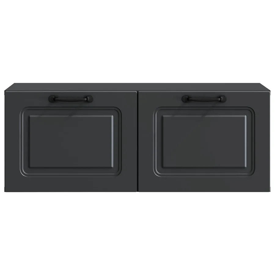 Meuble TV mural Noir 78,5 x 31 x 30 cm Bois d'ingénierie - 6