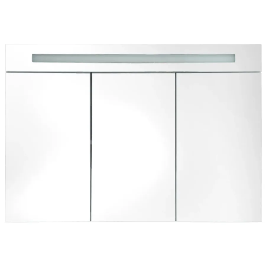 Armoire de salle de bain à miroir LED 88x13x62 cm - 4