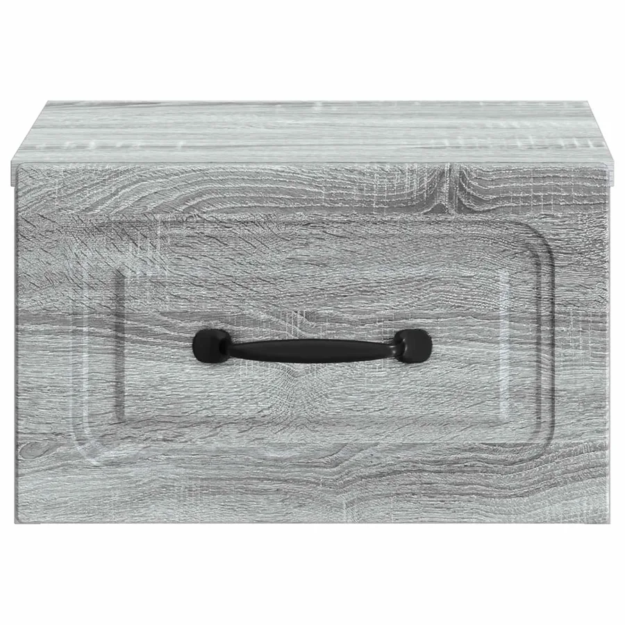 Cabinet de chevet mural Sonoma gris 34,5 x 33 x 20 cm - 5